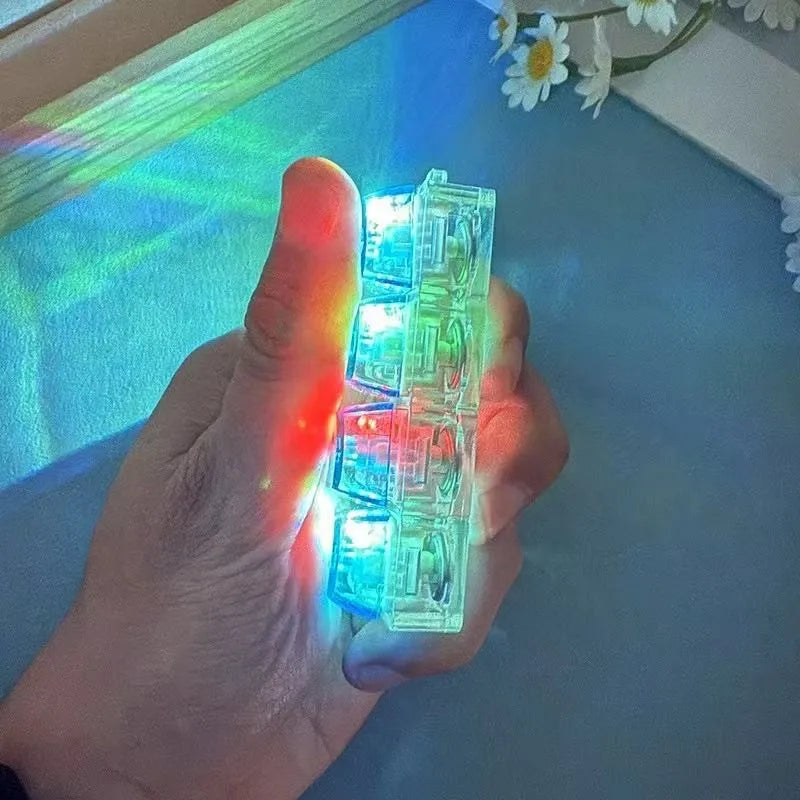 LED Keyboard Keychain Clicker – Light-Up Stress Relief Fidget Toy