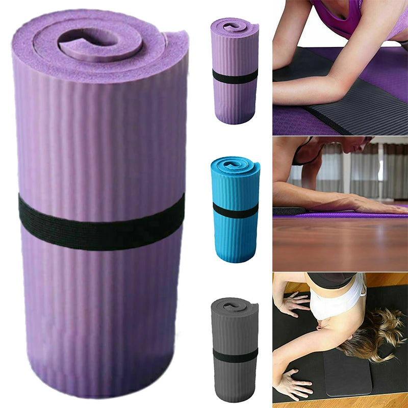 Shock-Absorbing Yoga Mat – 1.5 cm Thick for Pilates & Gymnastics
