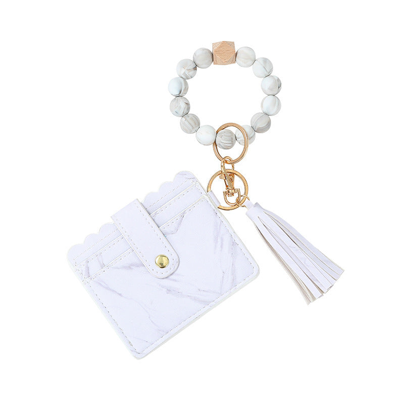 Urban Chic Beaded Wristlet Keychain