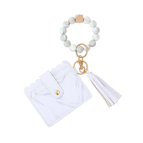 Urban Chic Beaded Wristlet Keychain