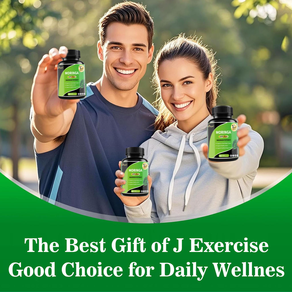 Pure Moringa Capsules - High Potency,With Essential Vitamins & Amino Acids - 60 Capsules