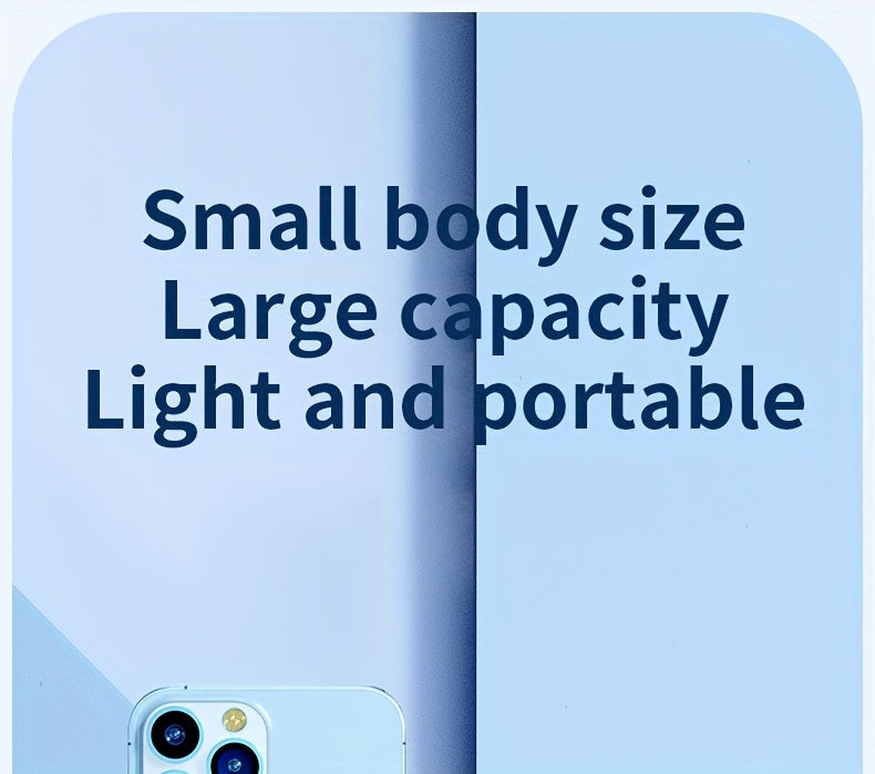 50000mAh Large-Capacity Power Bank – Portable Emergency Charger with LED Indicator, Flashlight, Outdoor Travel Backup Battery for Phones & Electronics