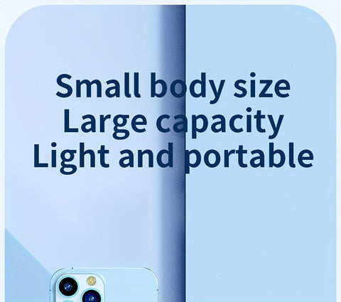 50000mAh Large-Capacity Power Bank – Portable Emergency Charger with LED Indicator, Flashlight, Outdoor Travel Backup Battery for Phones & Electronics
