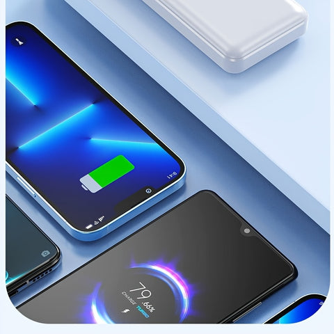 50000mAh Large-Capacity Power Bank – Portable Emergency Charger with LED Indicator, Flashlight, Outdoor Travel Backup Battery for Phones & Electronics