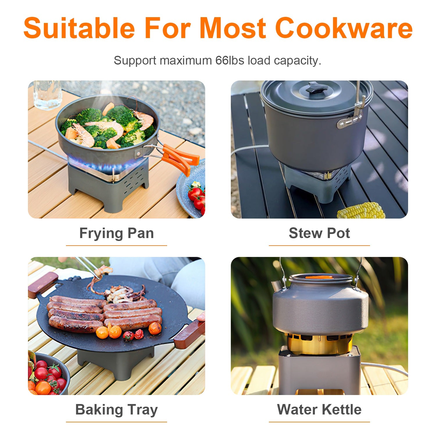 12000W Portable Camping Stove with Igniter – Windproof Backpacking Burner with Carry Case & Cassette Adapter