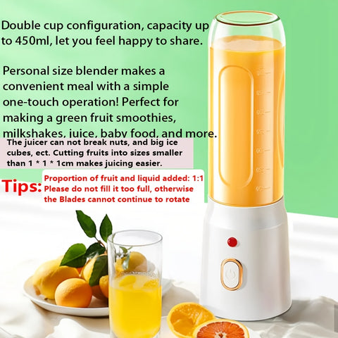 Portable USB Rechargeable Mini Blender – Travel-Friendly