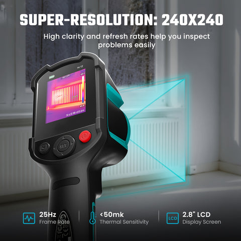 TR10 Portable Thermal Imager – Infrared Camera for Leak Detection, Electrical Maintenance & Industrial Inspection