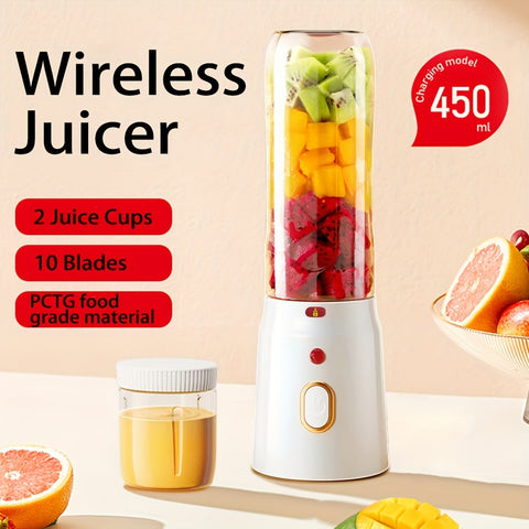 Portable USB Rechargeable Mini Blender – Travel-Friendly