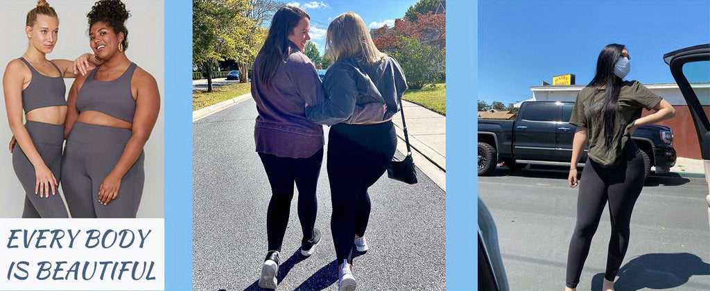 High-Waist Tummy Control Yoga Pants with Pockets, 4-Way Stretch Black Workout Tights